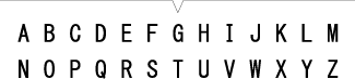 大写英文字母(26种)