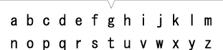 小写英文字母(26种)