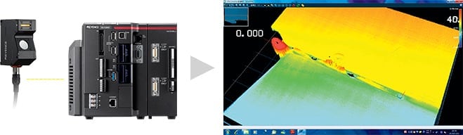 使用最大16284的截面形状数据,通过视觉系统生成3D形状