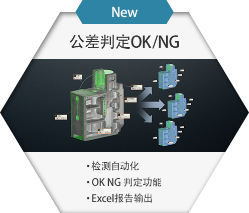 New 公差判定OK/NG 检测自动化 OK NG 判定功能 Excel报告输出