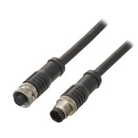 OP-88759 - M12 转 M12 中继连接线 5 m，PVC，8 芯