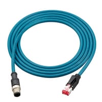 OP-87459 - Ethernet 电缆 (M12 4pin-RJ-45) NFPA79 标准 标准电缆 10 m